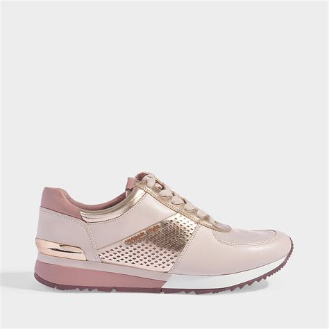 michael kors piers metallic sneakers|Michael Kors pink trainers women.